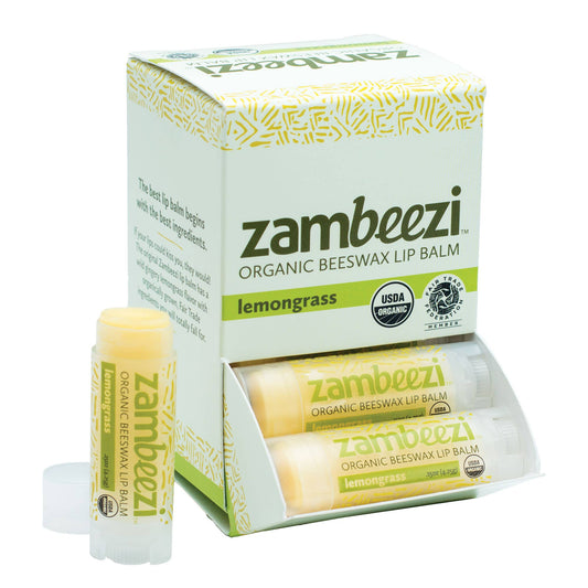 Lemongrass Organic Beeswax Lip Balm