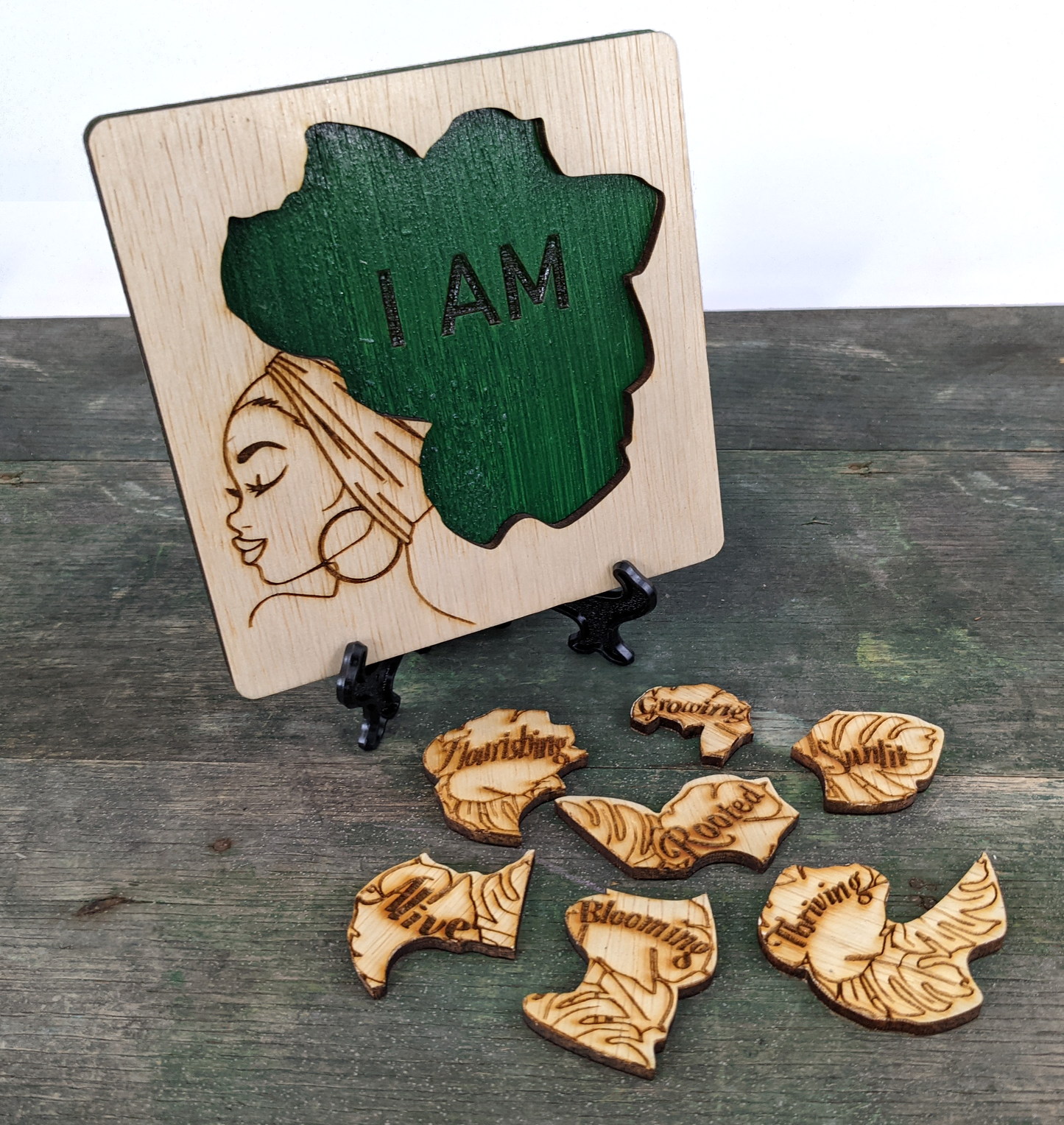 "I AM" Affirmations Puzzle - Growth Woman