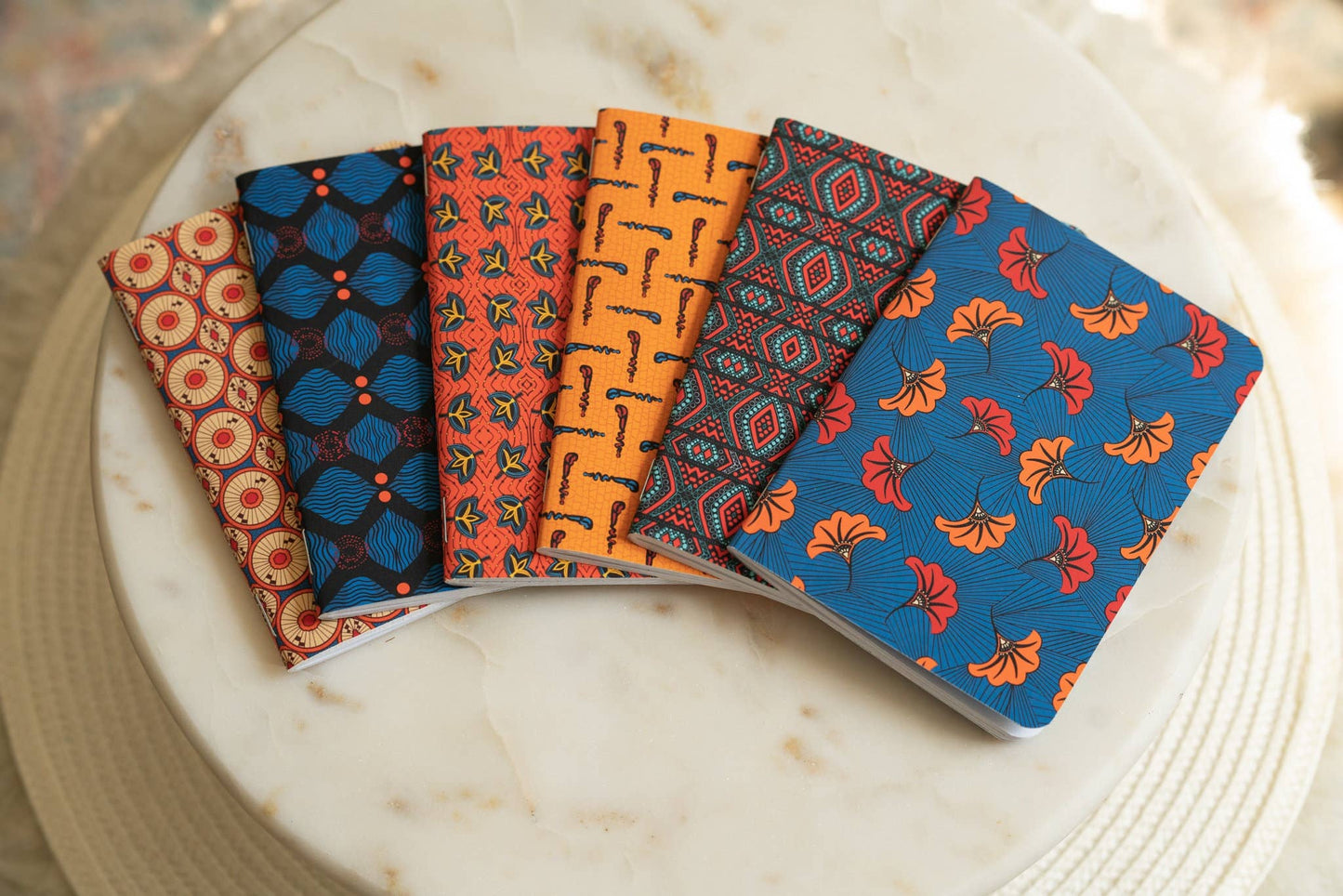 African Print Ankara B7 Lined Notebook