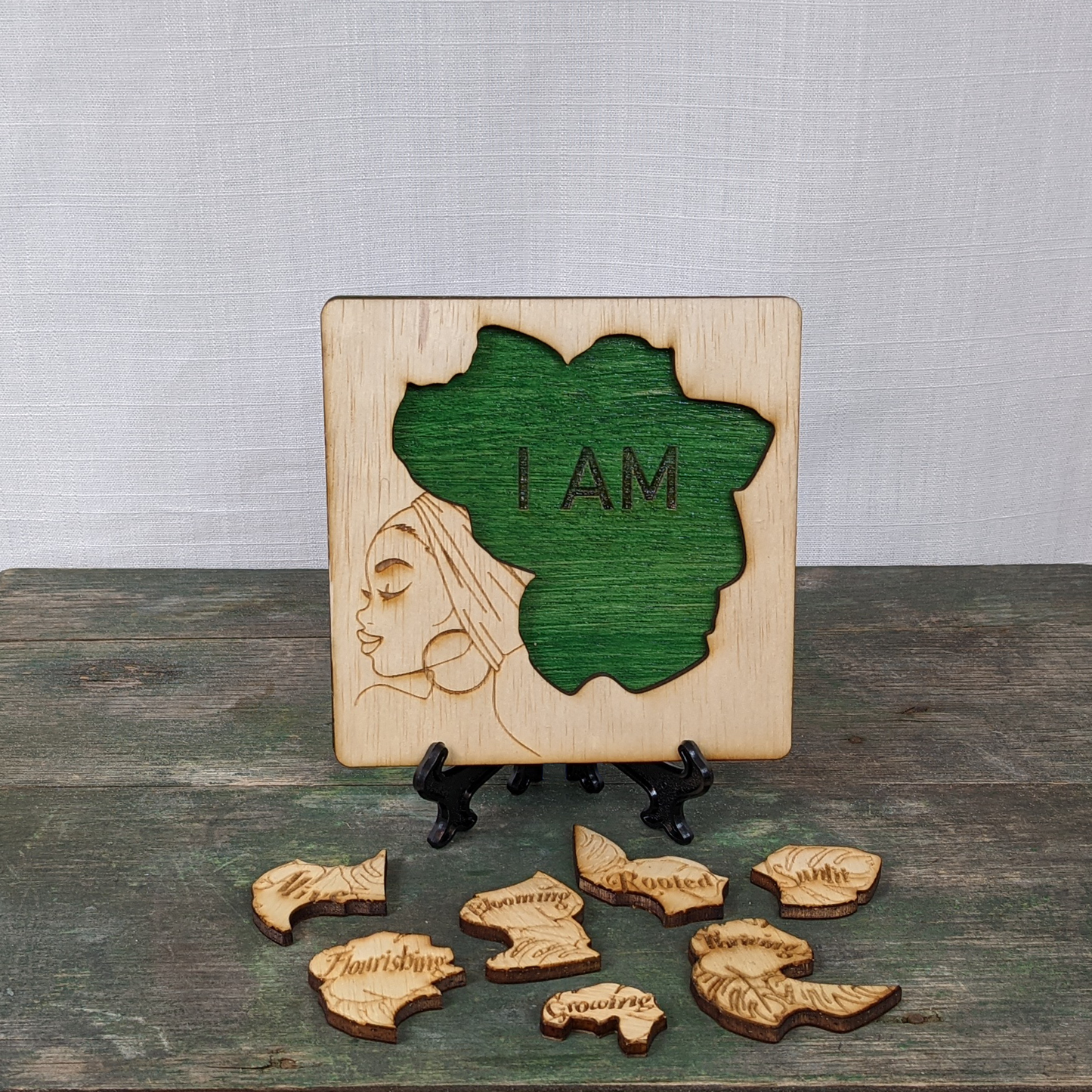"I AM" Affirmations Puzzle - Growth Woman